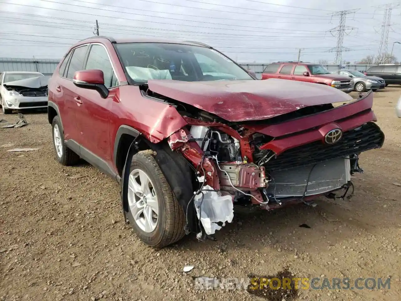 1 Photograph of a damaged car 2T3P1RFV9MW162018 TOYOTA RAV4 2021