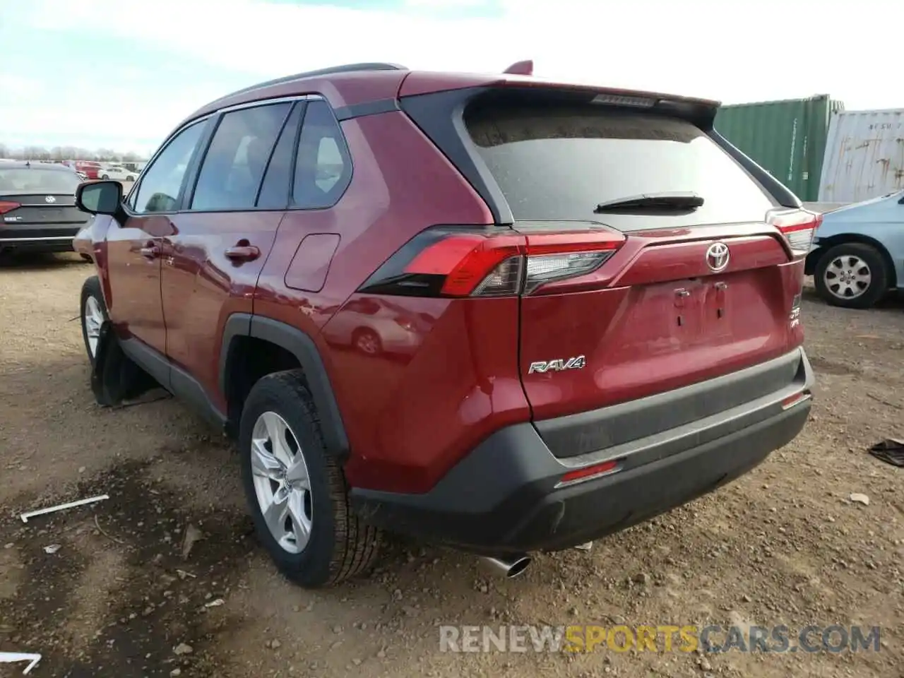 3 Фотография поврежденного автомобиля 2T3P1RFV9MW162018 TOYOTA RAV4 2021