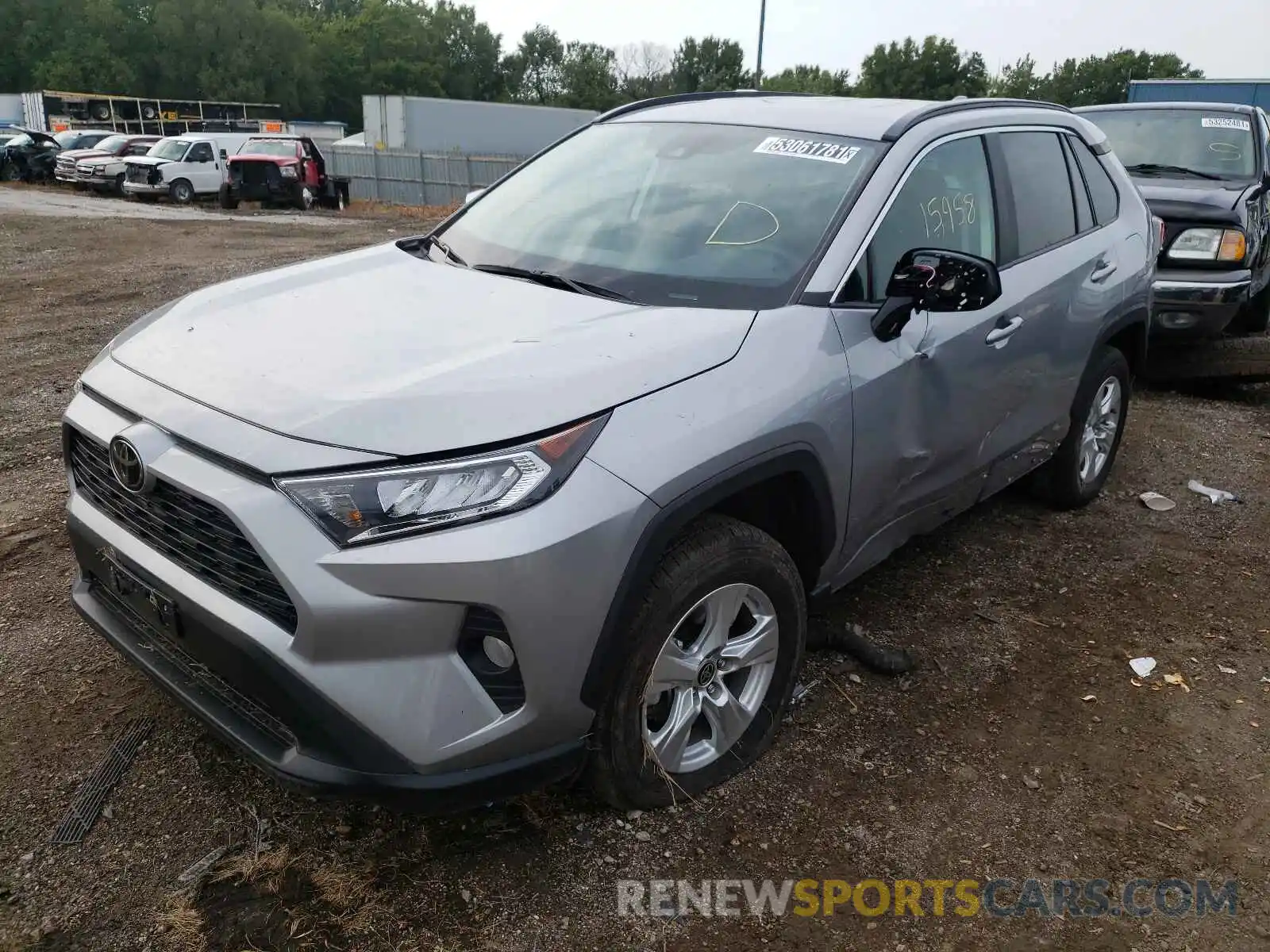 2 Фотография поврежденного автомобиля 2T3P1RFV9MW180051 TOYOTA RAV4 2021