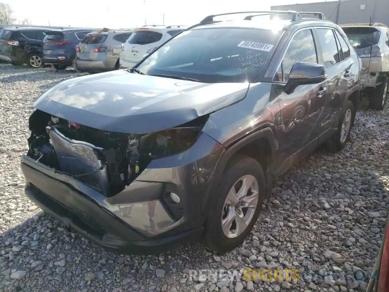 2 Photograph of a damaged car 2T3P1RFVXMC202155 TOYOTA RAV4 2021