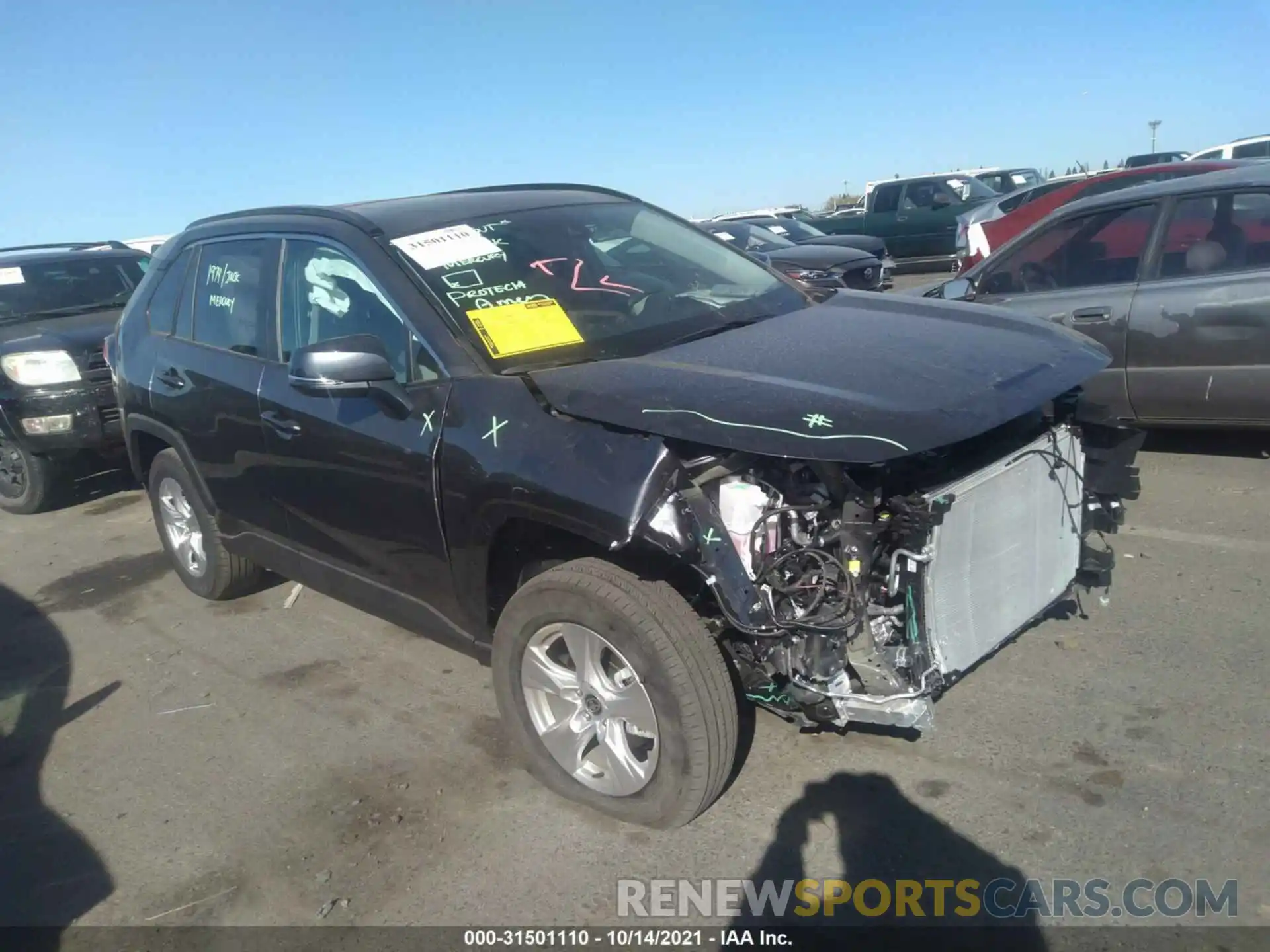 1 Photograph of a damaged car 2T3P1RFVXMC230473 TOYOTA RAV4 2021