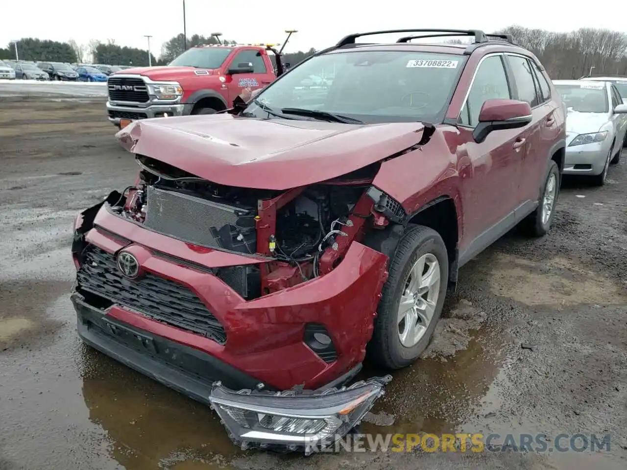 2 Photograph of a damaged car 2T3P1RFVXMW156227 TOYOTA RAV4 2021