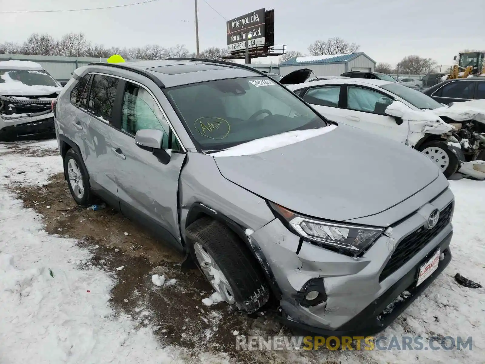 1 Photograph of a damaged car 2T3P1RFVXMW164876 TOYOTA RAV4 2021