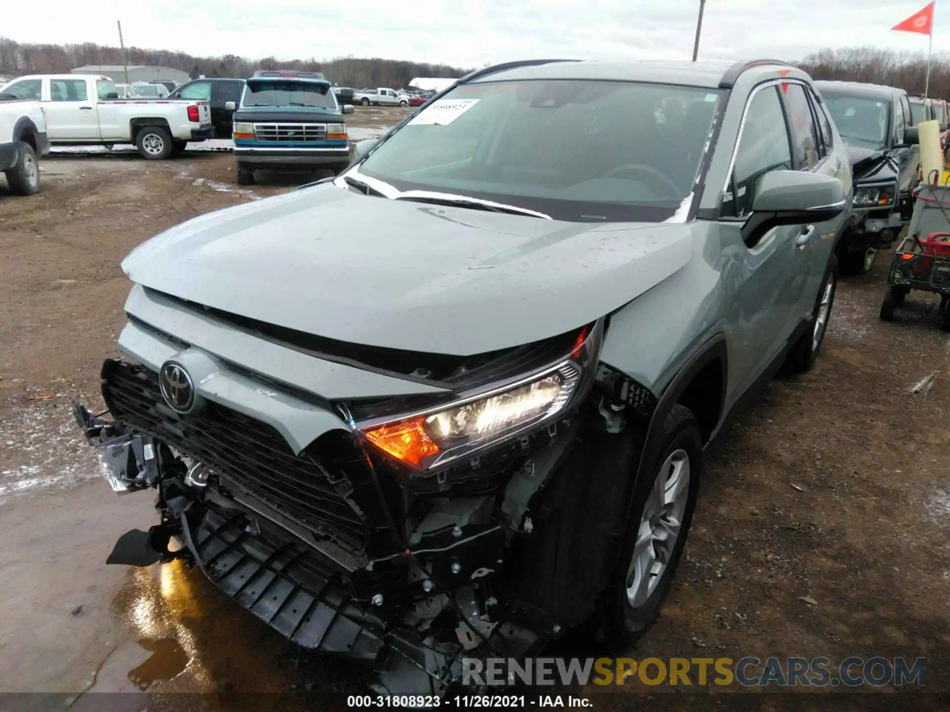 2 Photograph of a damaged car 2T3P1RFVXMW215261 TOYOTA RAV4 2021