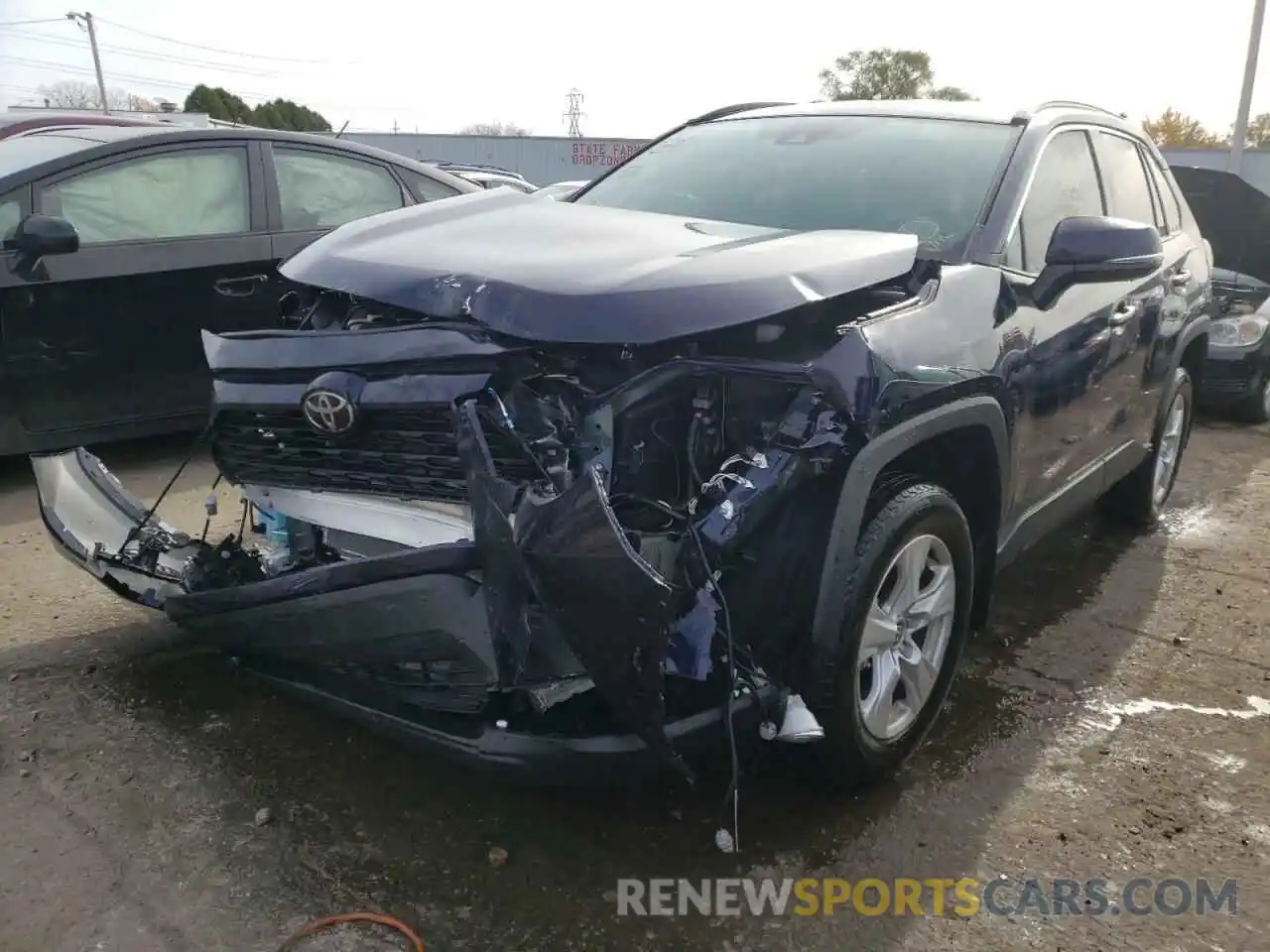 2 Photograph of a damaged car 2T3P1RFVXMW219049 TOYOTA RAV4 2021