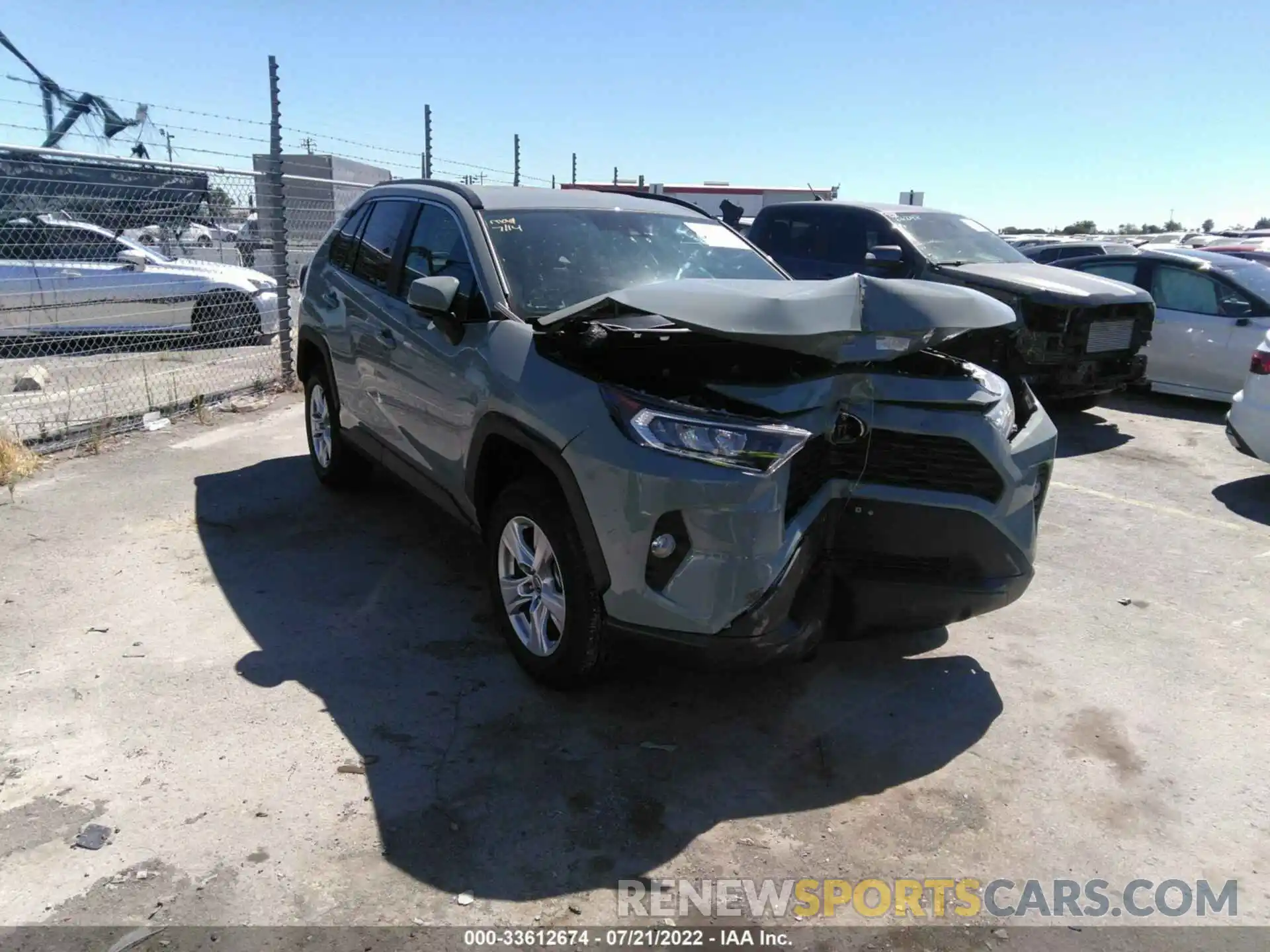 1 Фотография поврежденного автомобиля 2T3P1RFVXMW238636 TOYOTA RAV4 2021