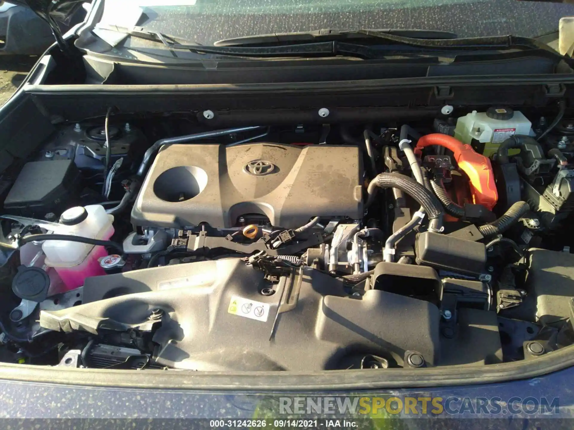 10 Фотография поврежденного автомобиля 2T3R6RFV0MW013443 TOYOTA RAV4 2021