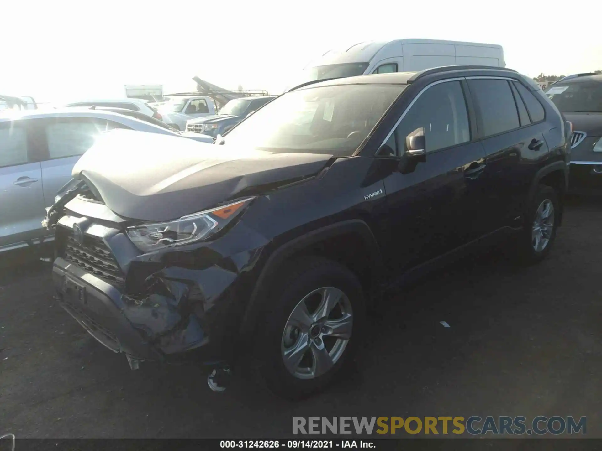 2 Photograph of a damaged car 2T3R6RFV0MW013443 TOYOTA RAV4 2021