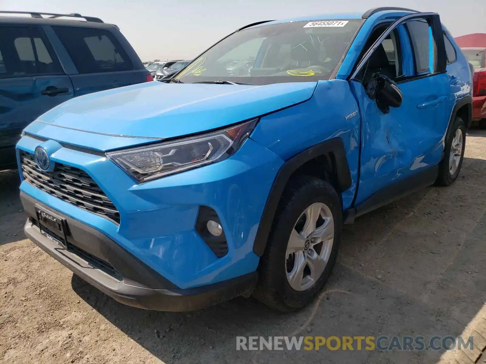 2 Photograph of a damaged car 2T3R6RFV0MW014950 TOYOTA RAV4 2021