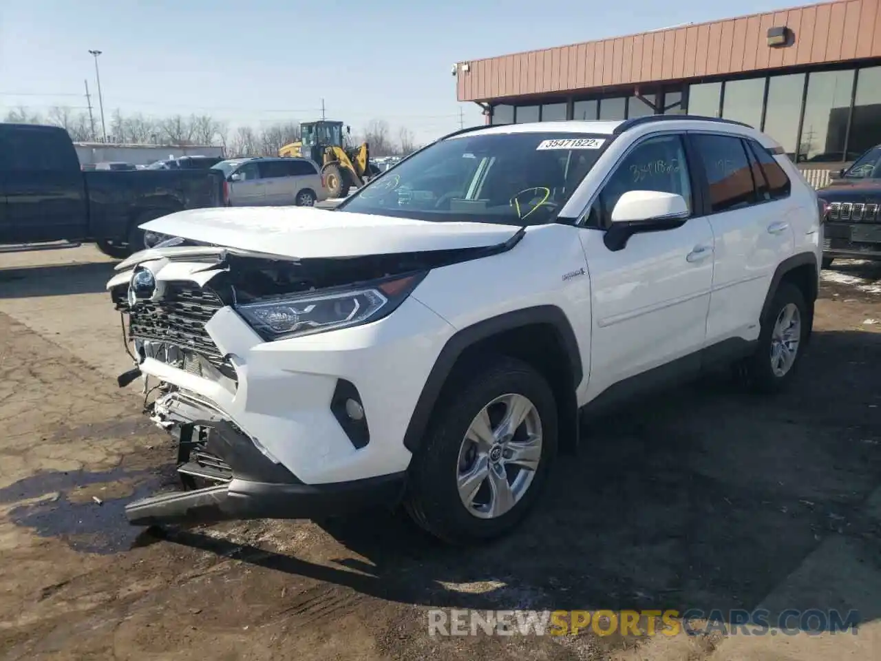 2 Photograph of a damaged car 2T3R6RFV1MW004721 TOYOTA RAV4 2021