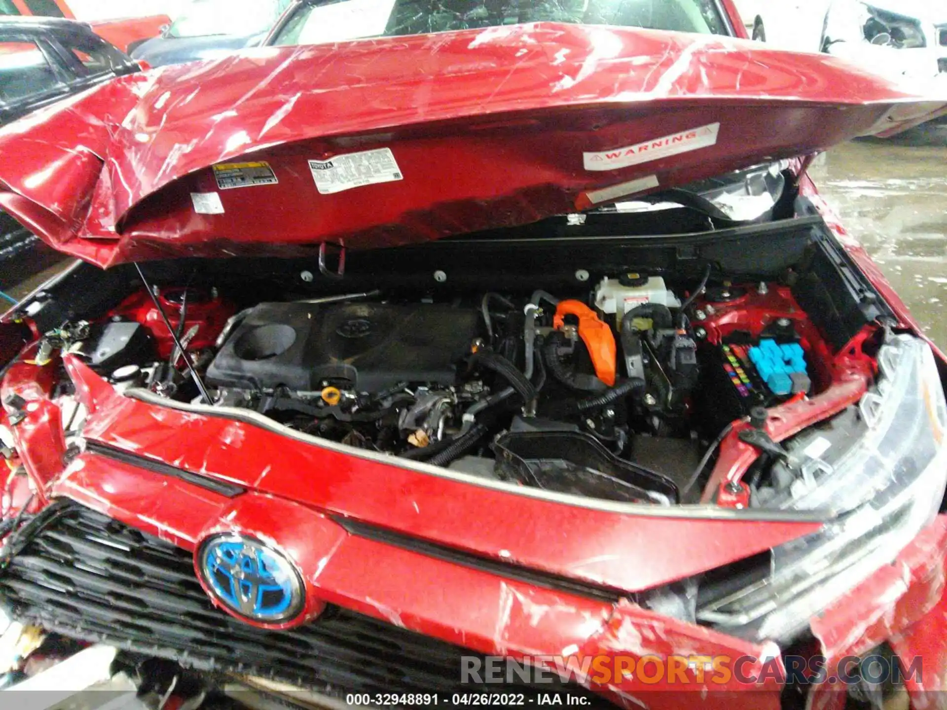 10 Фотография поврежденного автомобиля 2T3R6RFV1MW011216 TOYOTA RAV4 2021