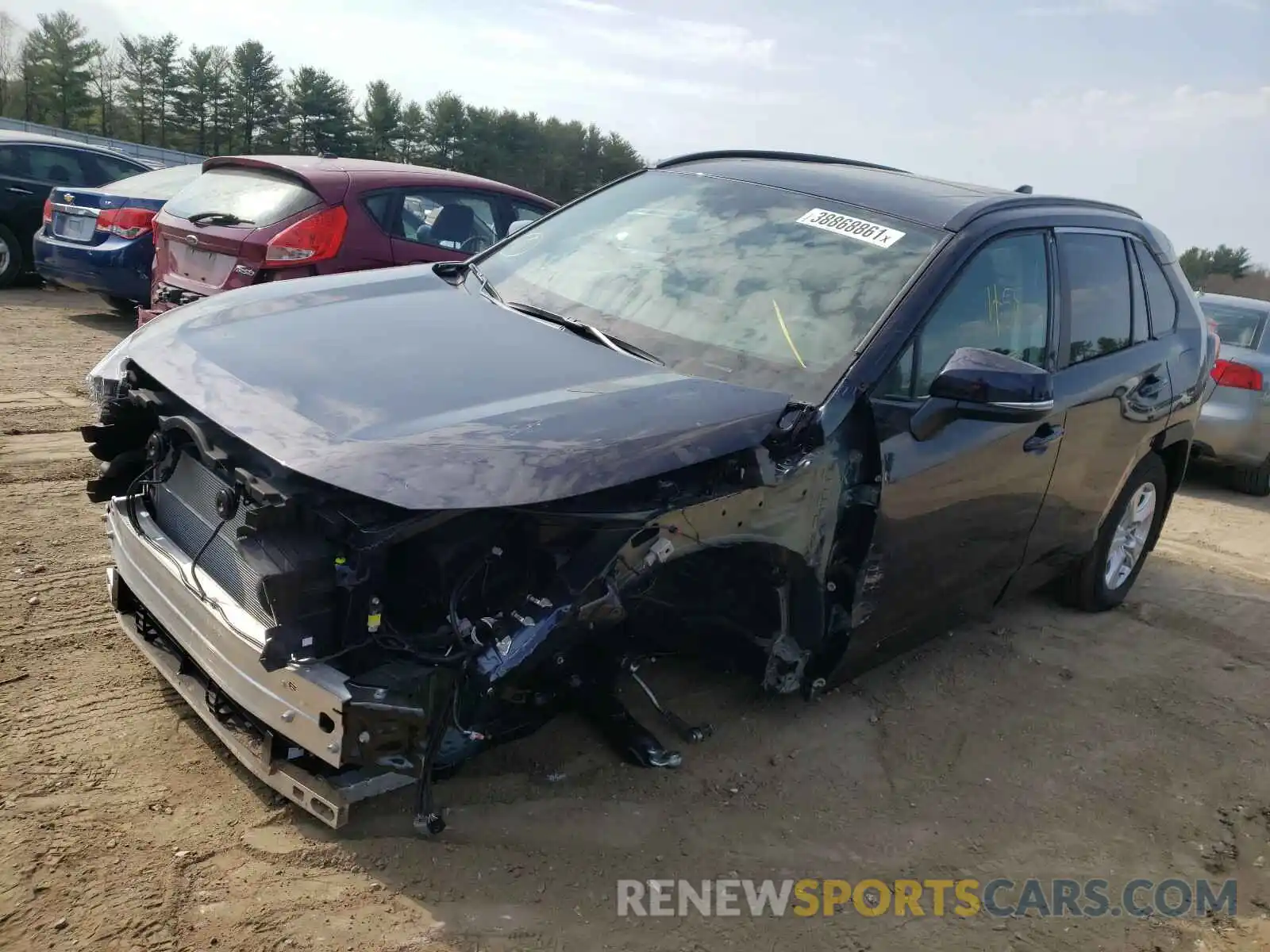 2 Photograph of a damaged car 2T3R6RFV1MW018201 TOYOTA RAV4 2021