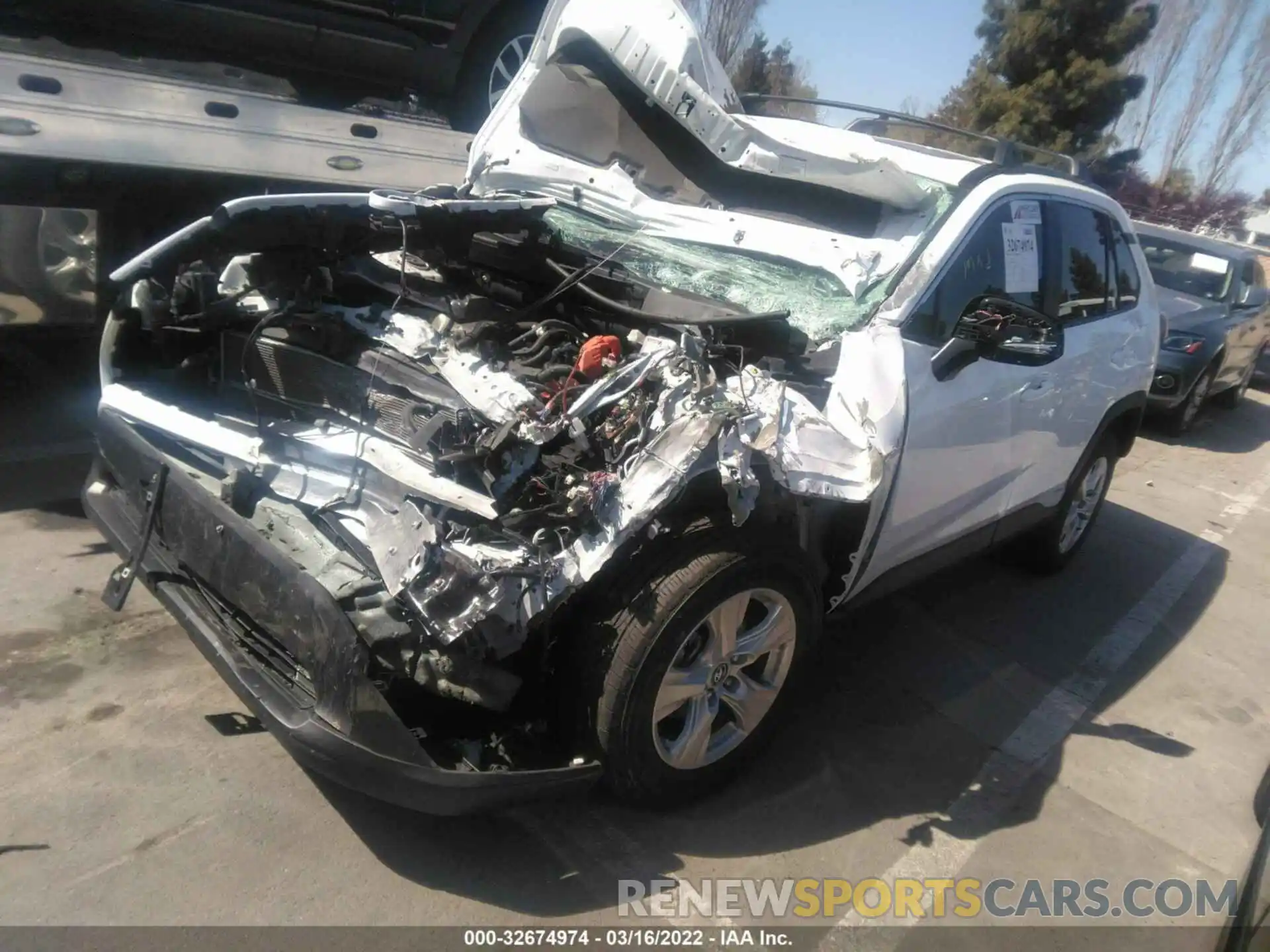 2 Photograph of a damaged car 2T3R6RFV2MW005182 TOYOTA RAV4 2021