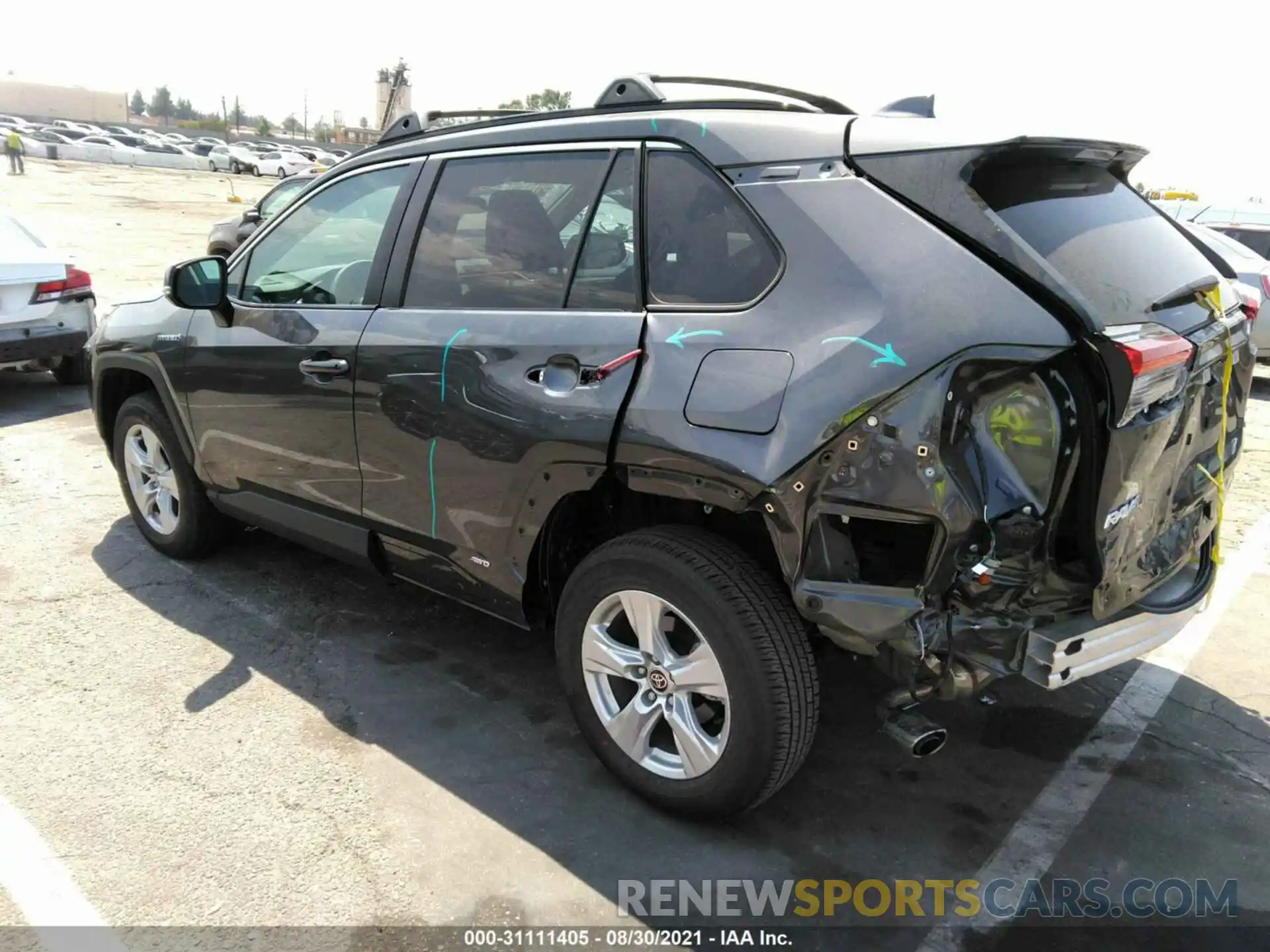 3 Photograph of a damaged car 2T3R6RFV2MW018238 TOYOTA RAV4 2021