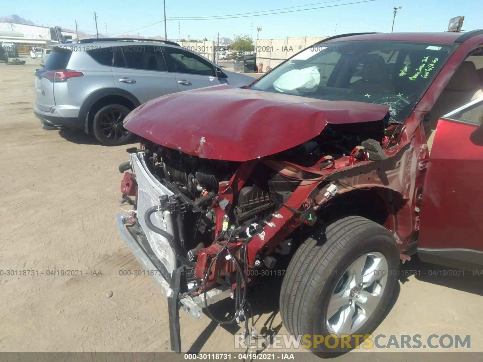 6 Photograph of a damaged car 2T3R6RFV4MW013199 TOYOTA RAV4 2021