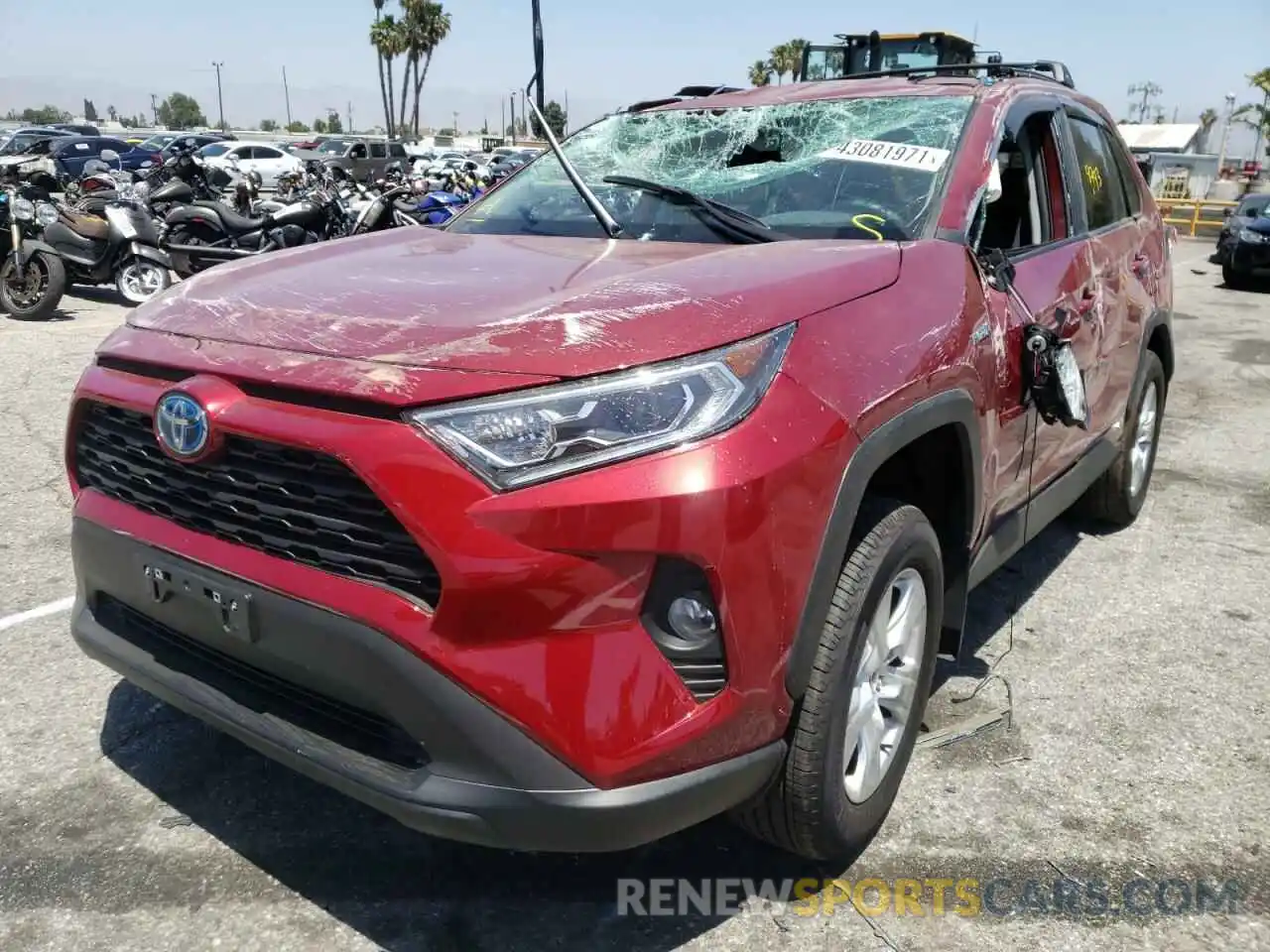 2 Фотография поврежденного автомобиля 2T3R6RFV8MW014839 TOYOTA RAV4 2021