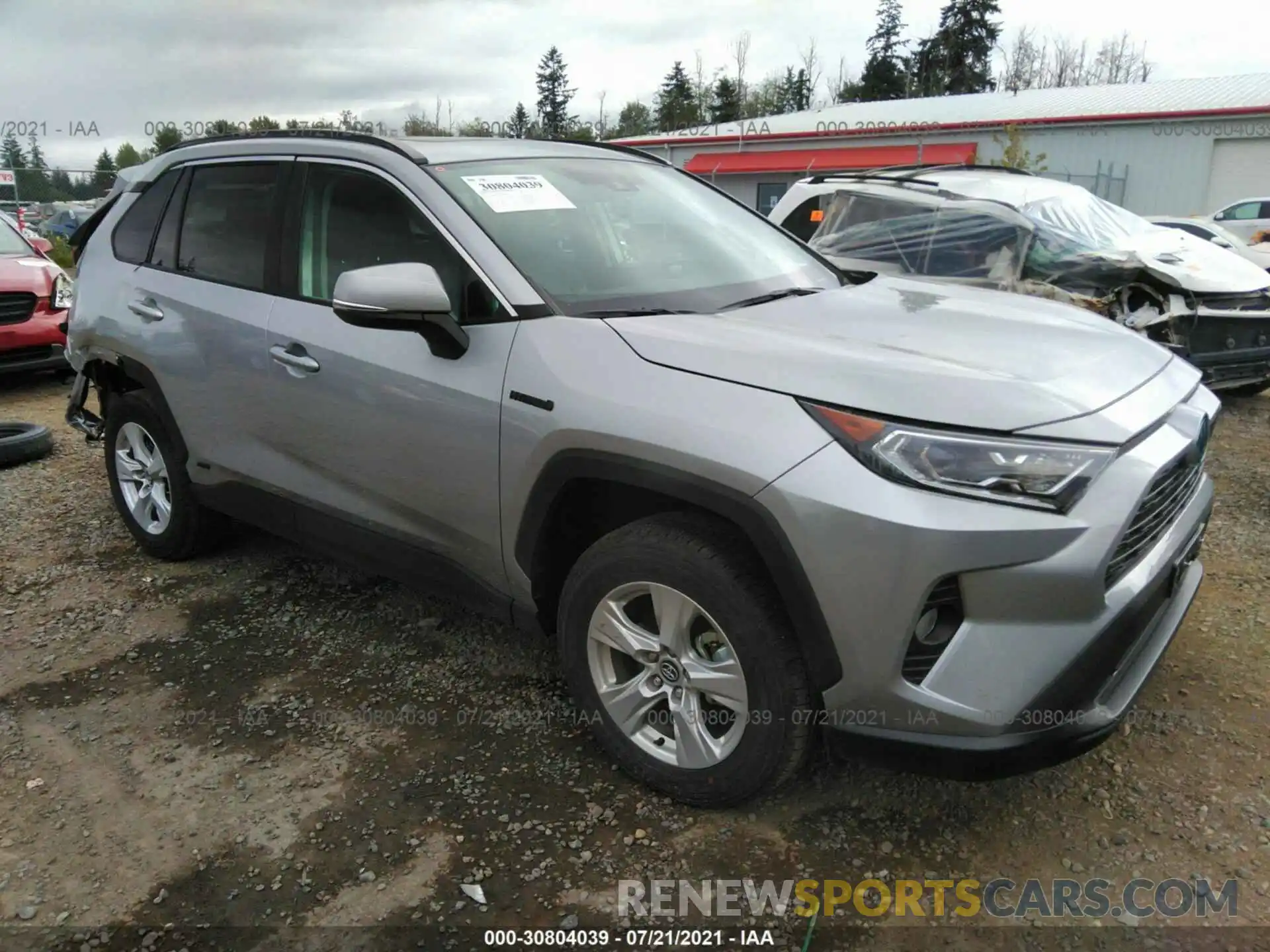 1 Photograph of a damaged car 2T3R6RFVXMW004264 TOYOTA RAV4 2021