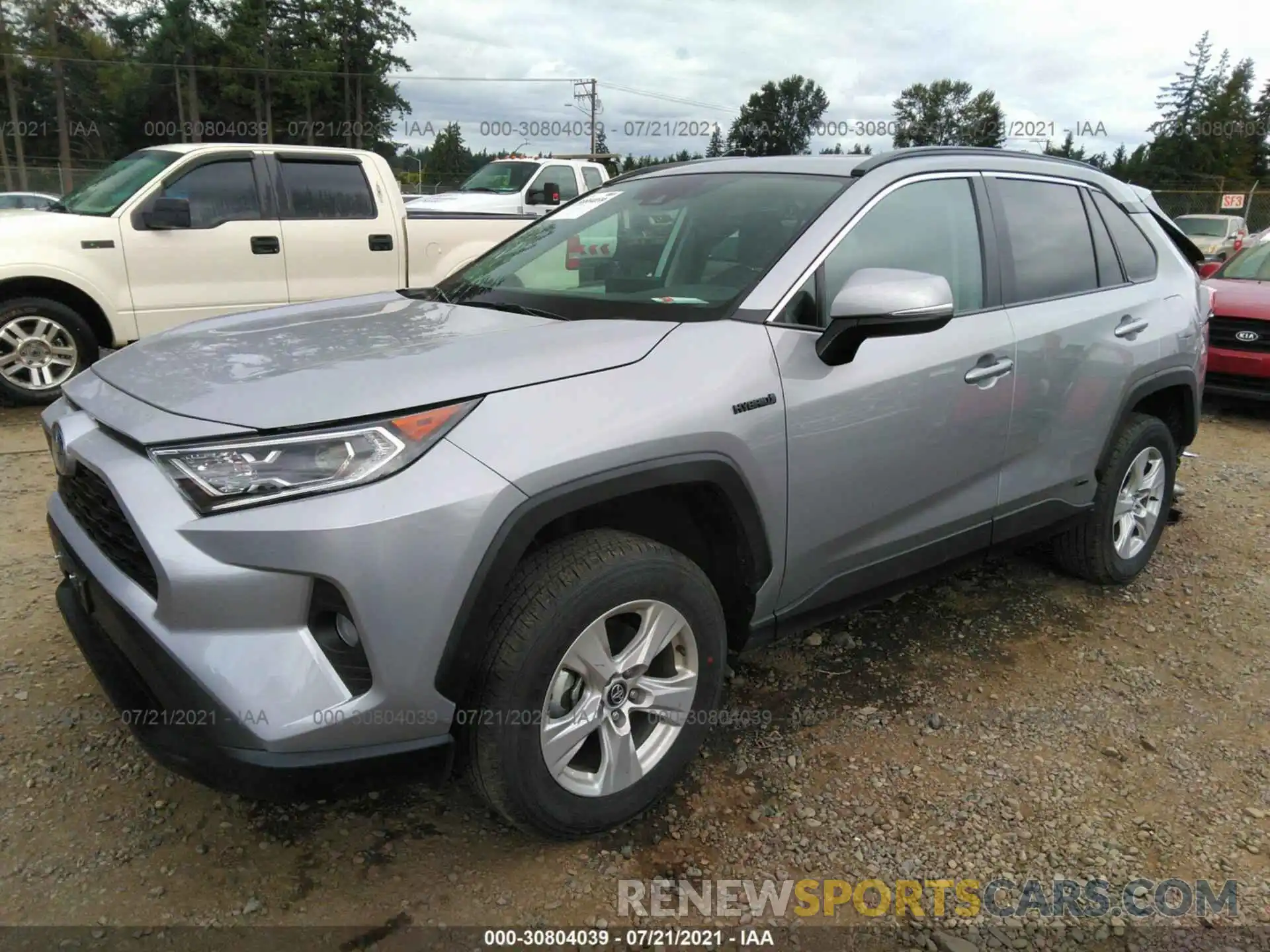 2 Photograph of a damaged car 2T3R6RFVXMW004264 TOYOTA RAV4 2021