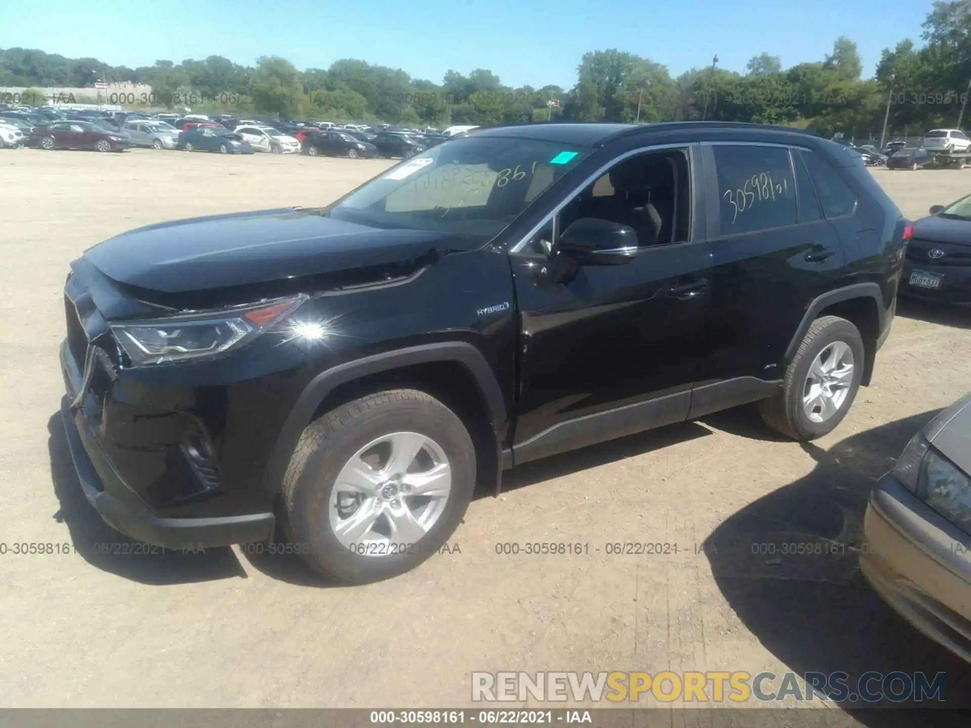 2 Photograph of a damaged car 2T3R6RFVXMW004877 TOYOTA RAV4 2021