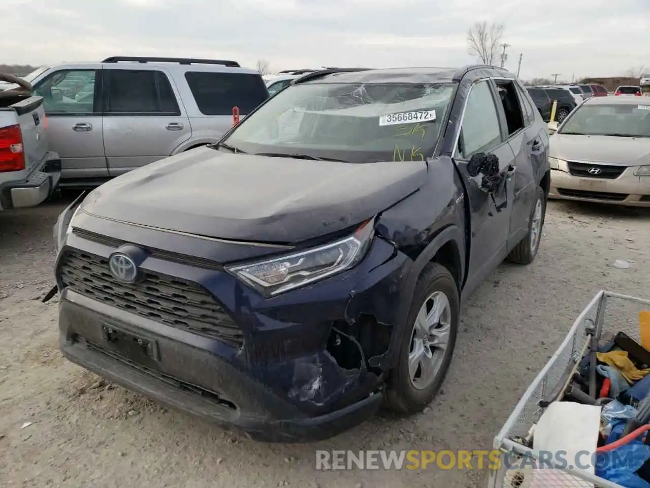 2 Photograph of a damaged car 2T3R6RFVXMW005351 TOYOTA RAV4 2021