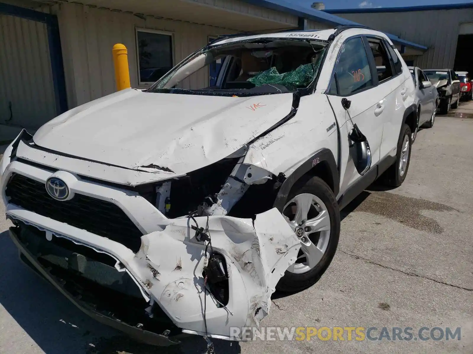 2 Photograph of a damaged car 2T3RWRFV0MW121187 TOYOTA RAV4 2021