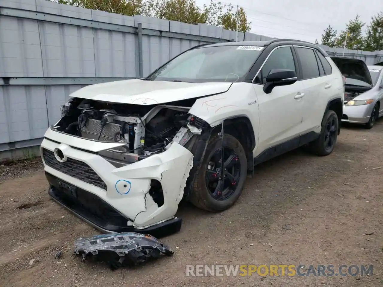 2 Photograph of a damaged car 2T3RWRFV2MW103189 TOYOTA RAV4 2021