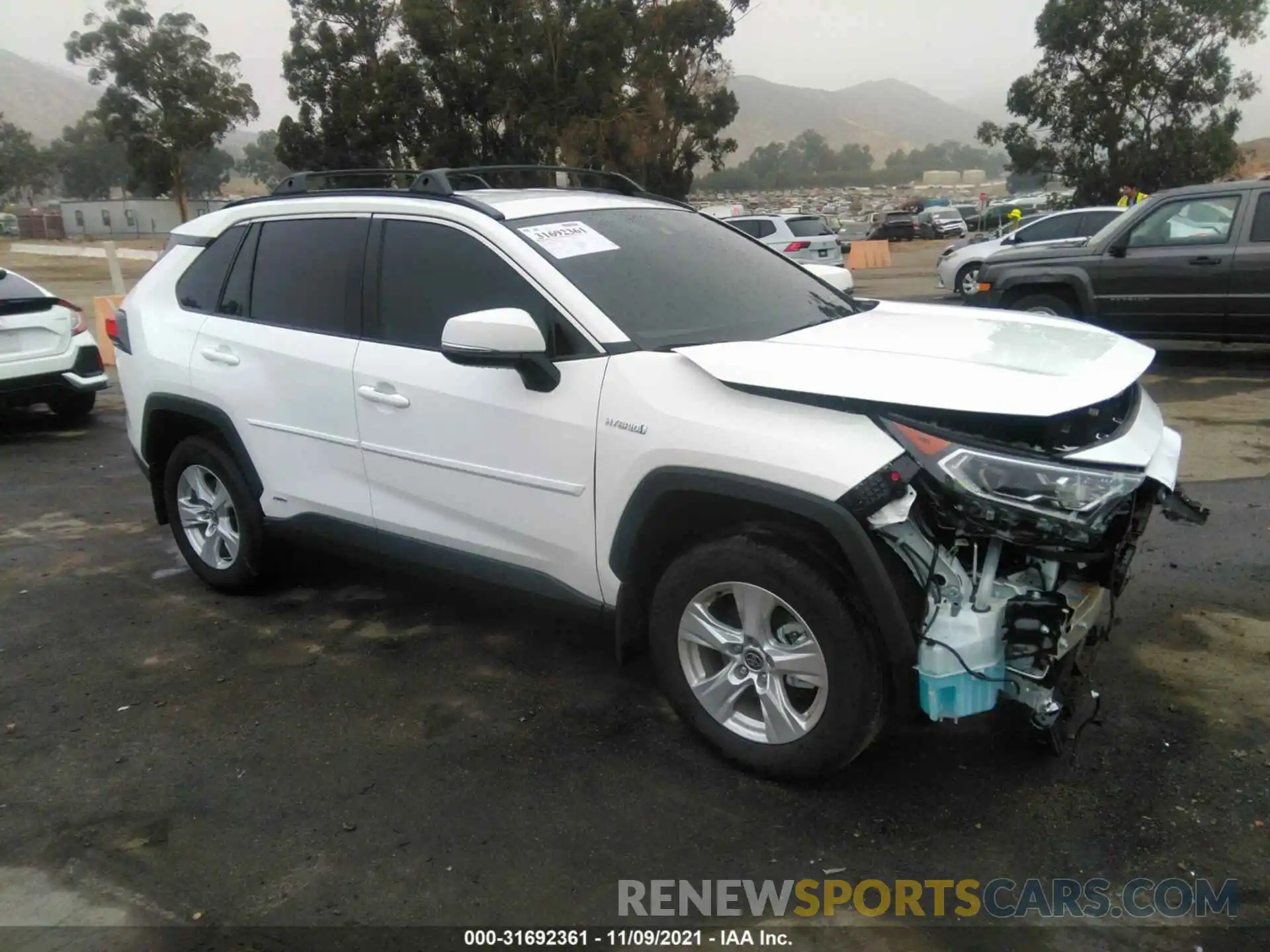 1 Photograph of a damaged car 2T3RWRFV2MW119991 TOYOTA RAV4 2021