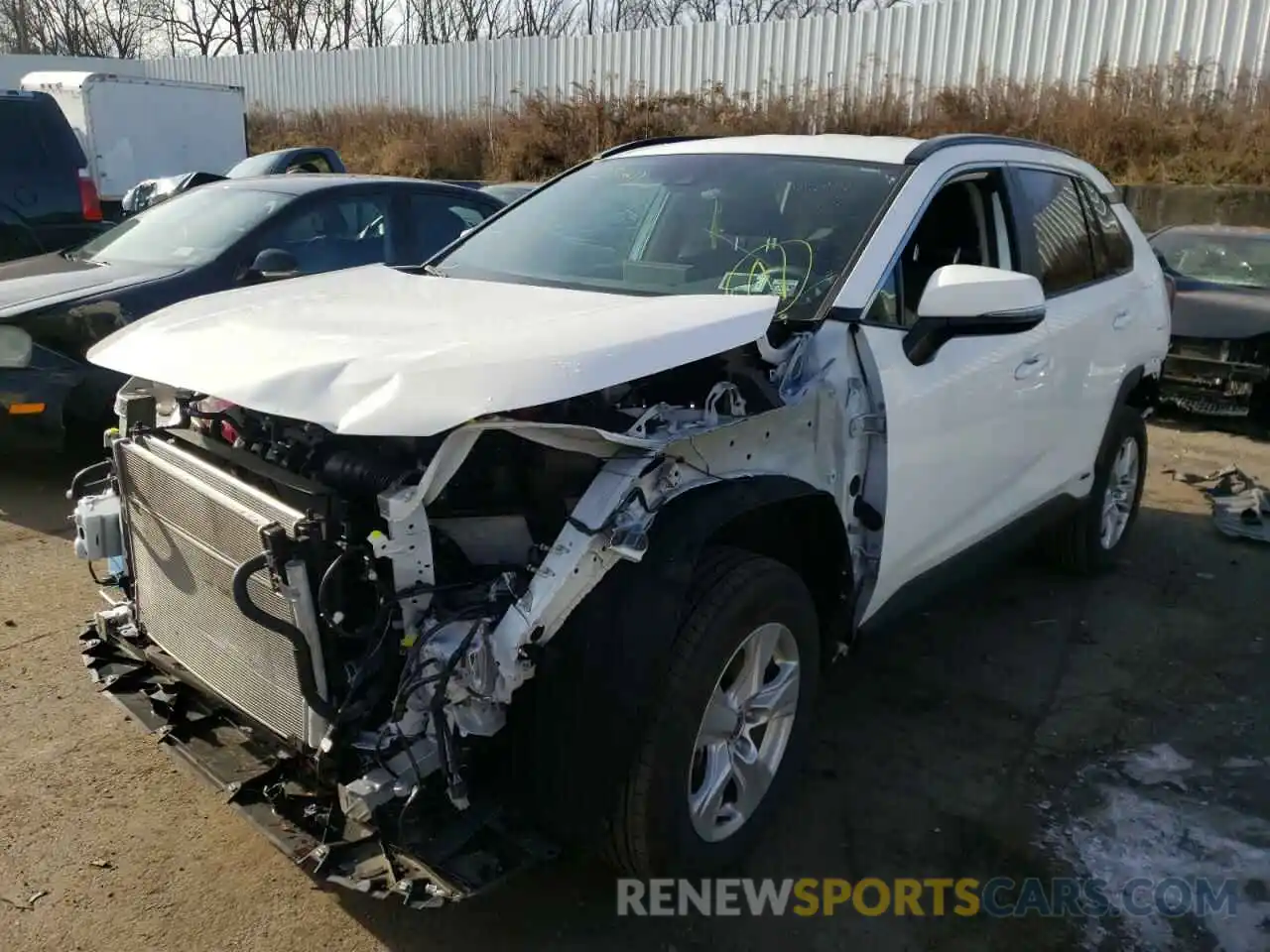 2 Photograph of a damaged car 2T3RWRFV3MW114427 TOYOTA RAV4 2021