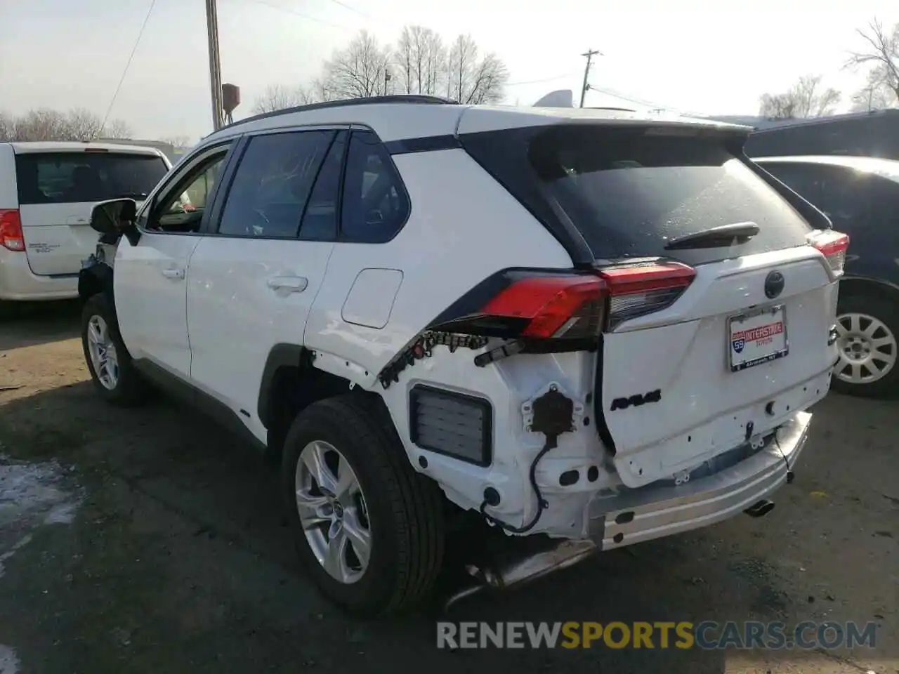 3 Фотография поврежденного автомобиля 2T3RWRFV3MW114427 TOYOTA RAV4 2021