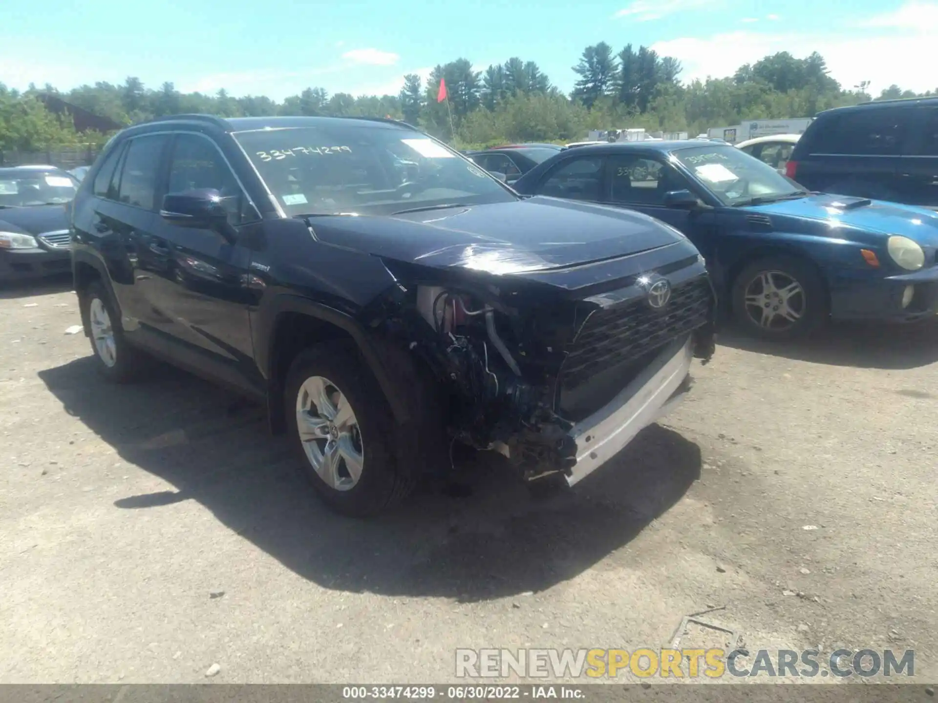 1 Photograph of a damaged car 2T3RWRFV3MW114489 TOYOTA RAV4 2021