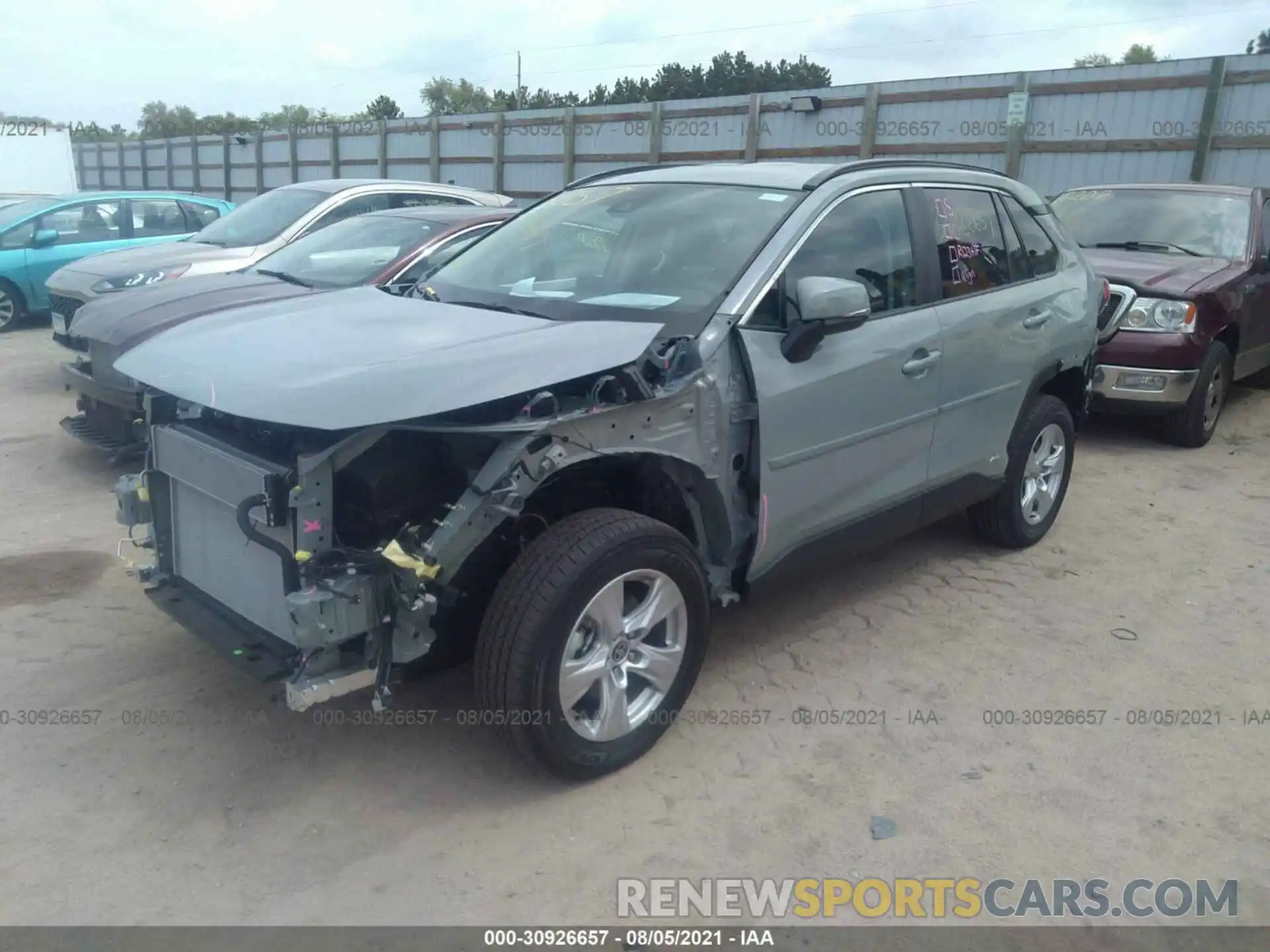 2 Photograph of a damaged car 2T3RWRFV3MW114640 TOYOTA RAV4 2021