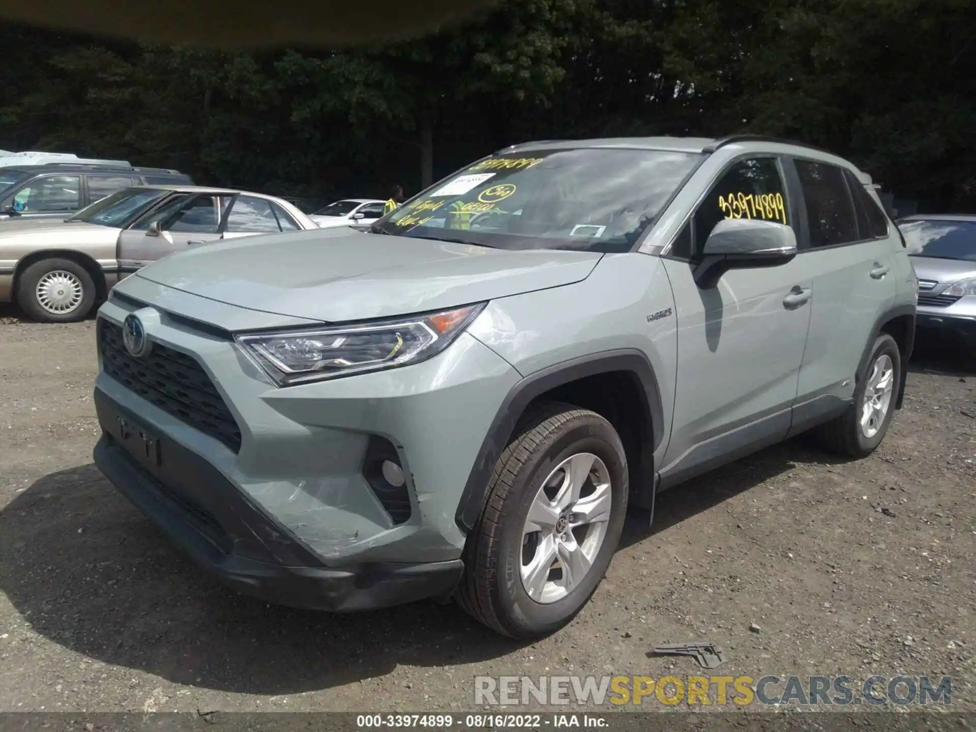 2 Photograph of a damaged car 2T3RWRFV4MW113285 TOYOTA RAV4 2021