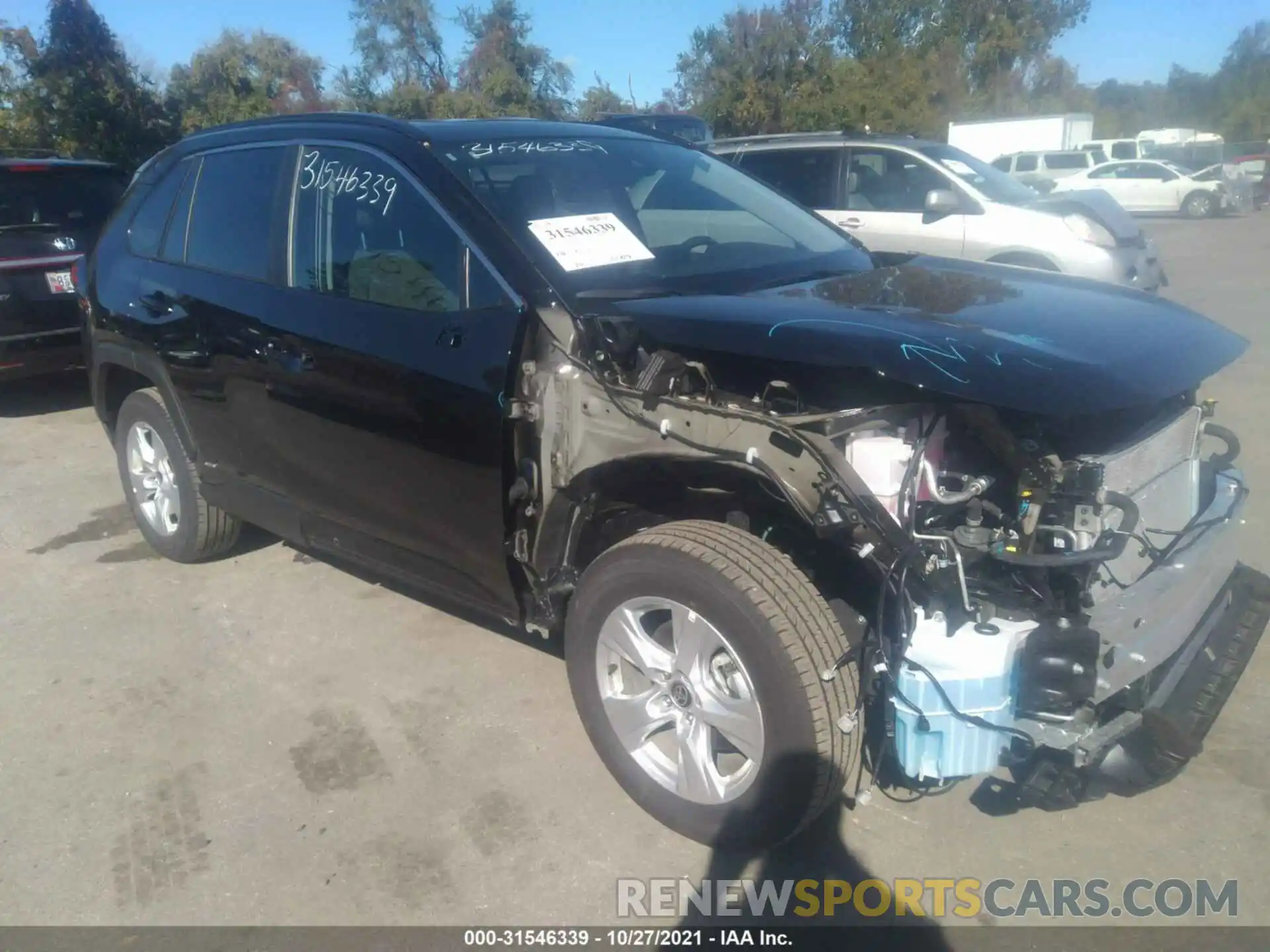 1 Photograph of a damaged car 2T3RWRFV4MW118048 TOYOTA RAV4 2021