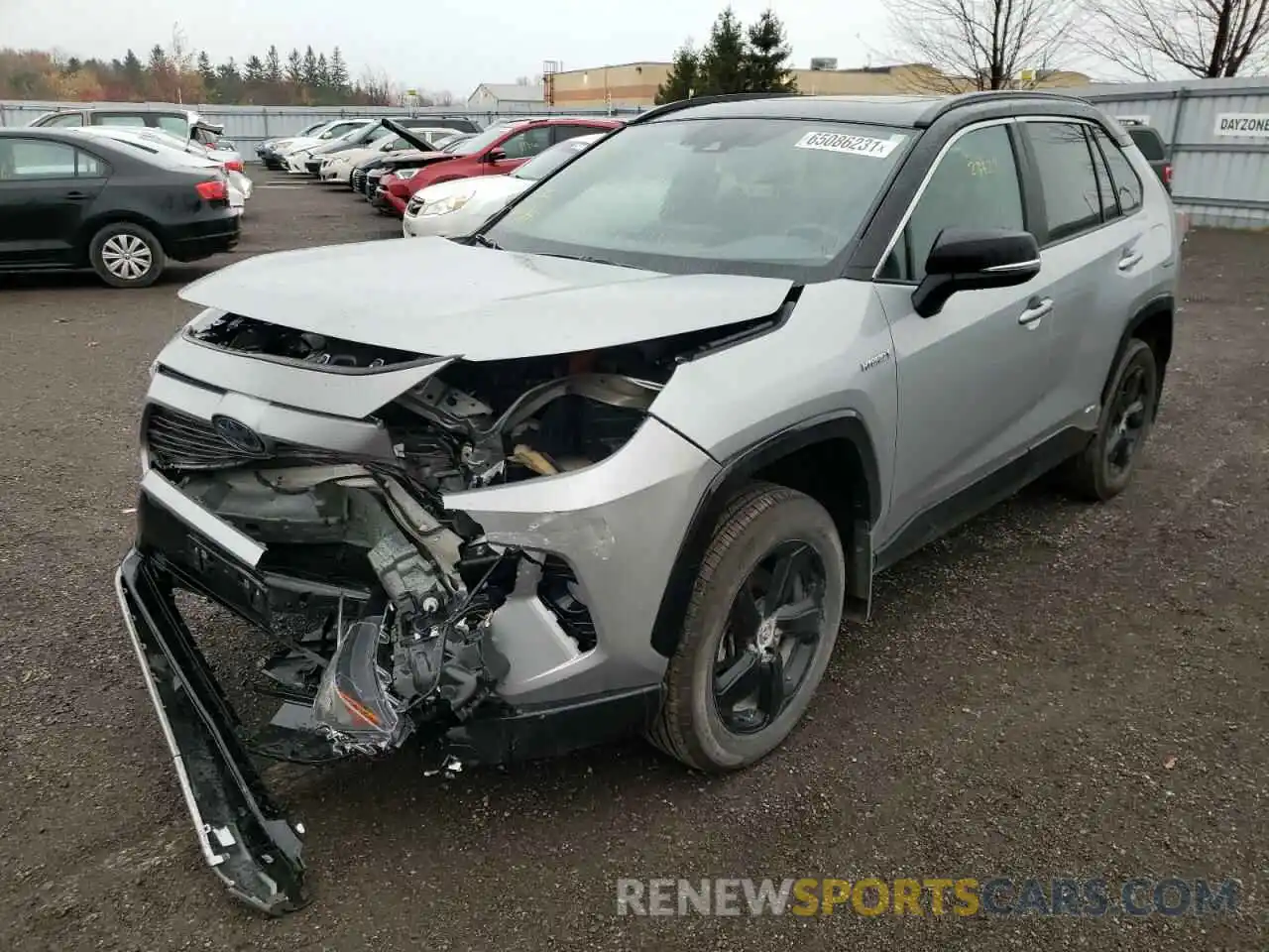 2 Photograph of a damaged car 2T3RWRFV5MW105499 TOYOTA RAV4 2021