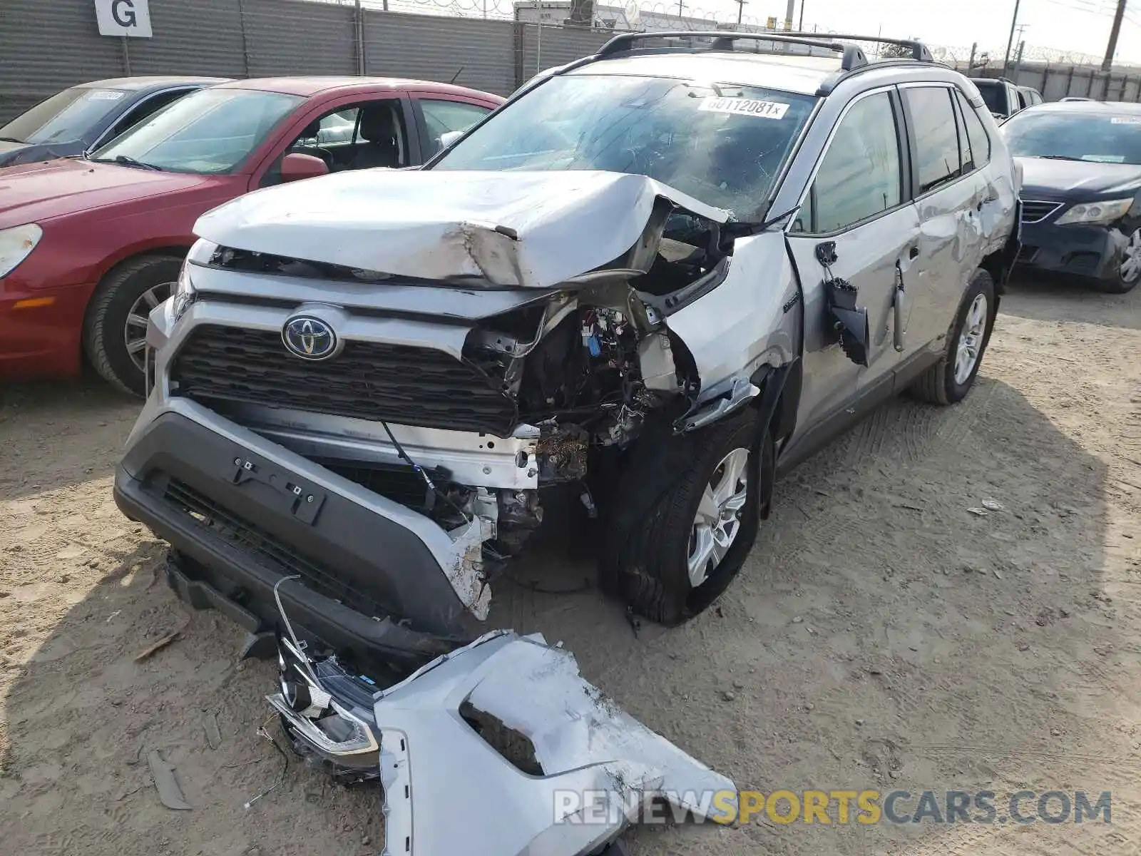 2 Photograph of a damaged car 2T3RWRFV7MW118707 TOYOTA RAV4 2021