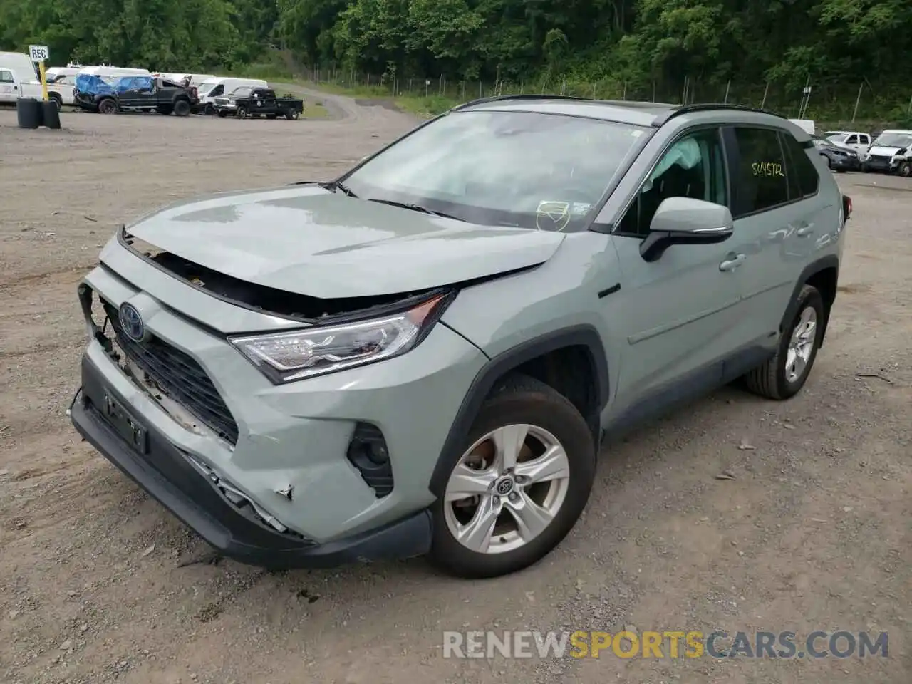 2 Photograph of a damaged car 2T3RWRFV7MW121039 TOYOTA RAV4 2021