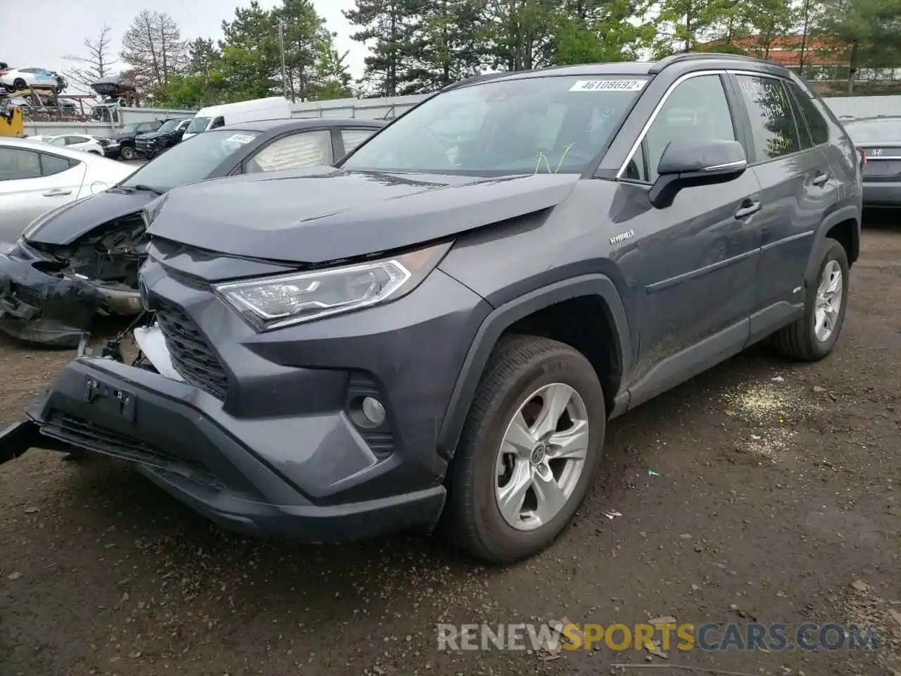 2 Photograph of a damaged car 2T3RWRFV7MW128685 TOYOTA RAV4 2021