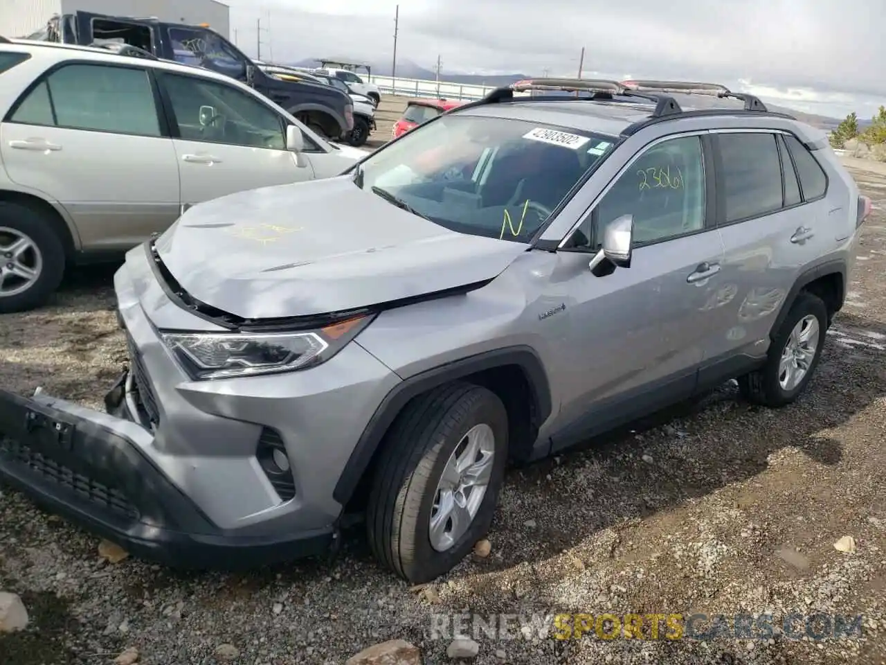 2 Photograph of a damaged car 2T3RWRFV9MW109264 TOYOTA RAV4 2021