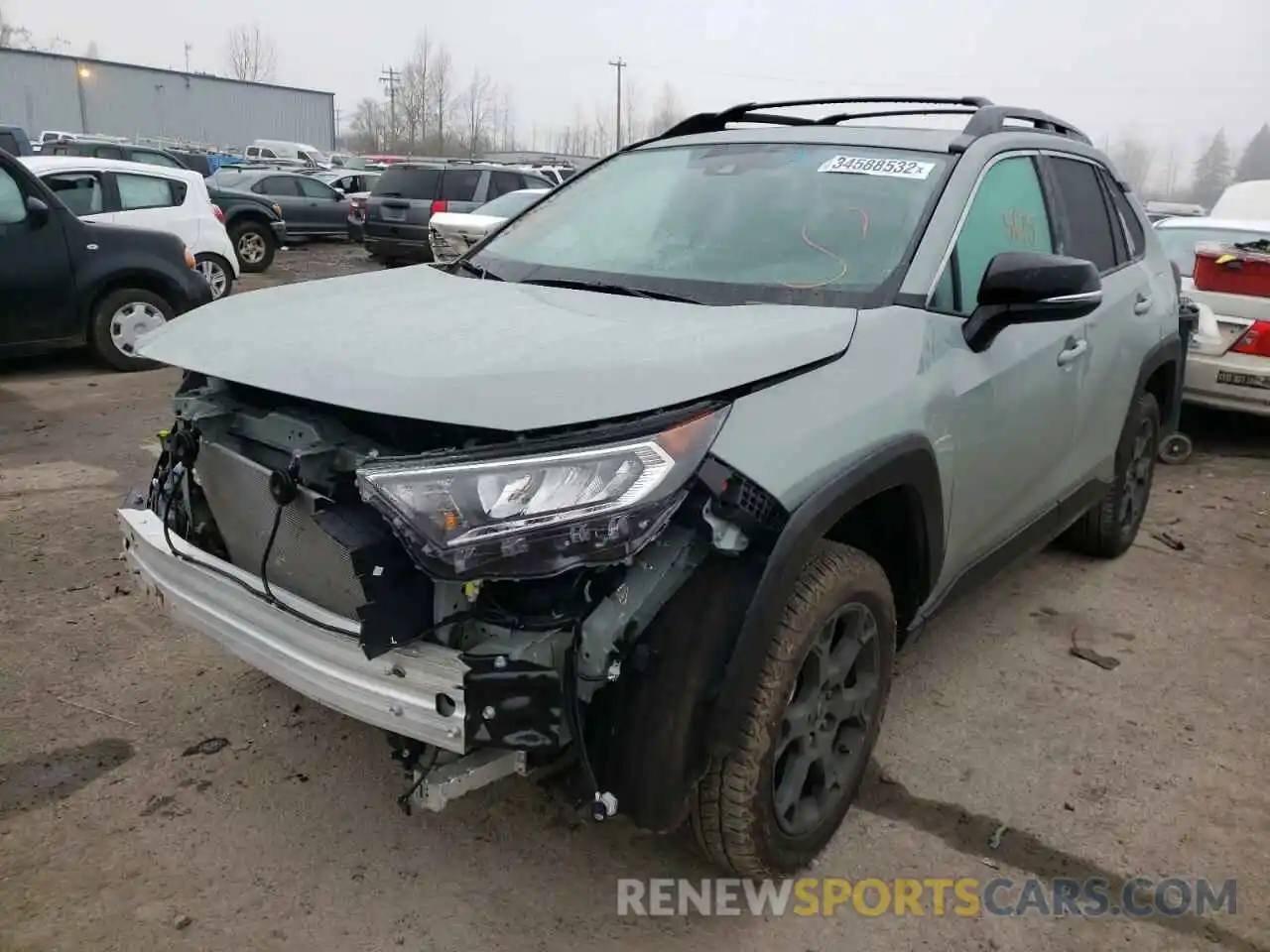 2 Photograph of a damaged car 2T3S1RFV1MW212386 TOYOTA RAV4 2021