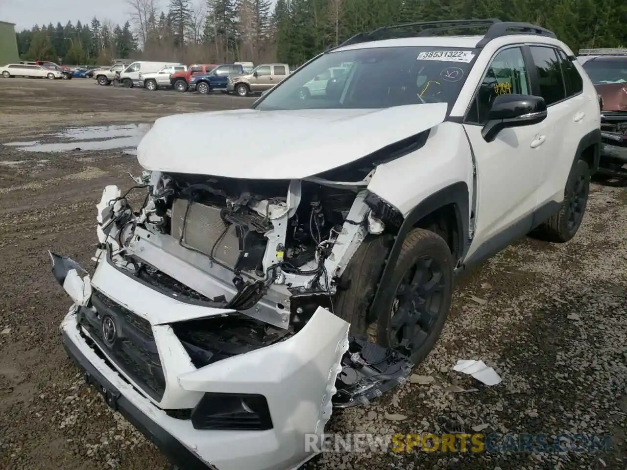 2 Photograph of a damaged car 2T3S1RFV4MW232454 TOYOTA RAV4 2021