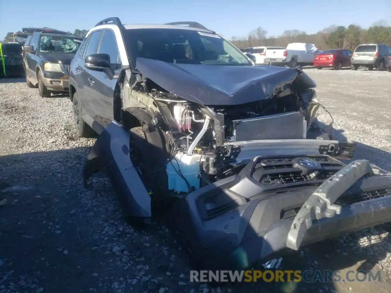 1 Photograph of a damaged car 2T3S1RFV8MW208660 TOYOTA RAV4 2021