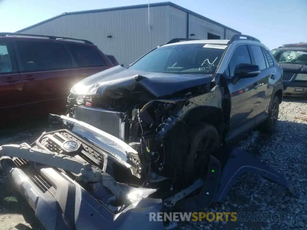 2 Photograph of a damaged car 2T3S1RFV8MW208660 TOYOTA RAV4 2021