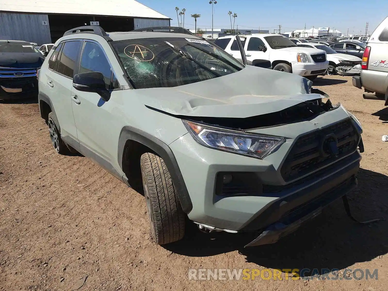 1 Photograph of a damaged car 2T3S1RFV9MW155094 TOYOTA RAV4 2021