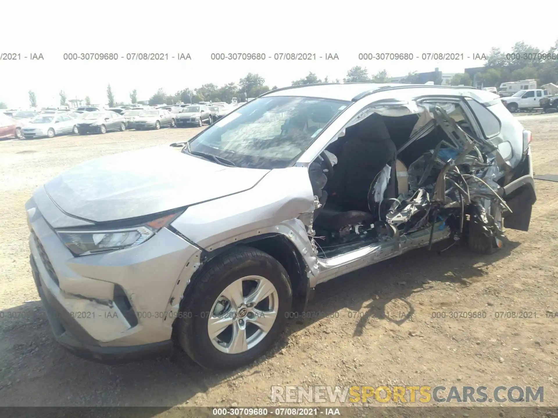 2 Photograph of a damaged car 2T3W1RFV0MC123850 TOYOTA RAV4 2021