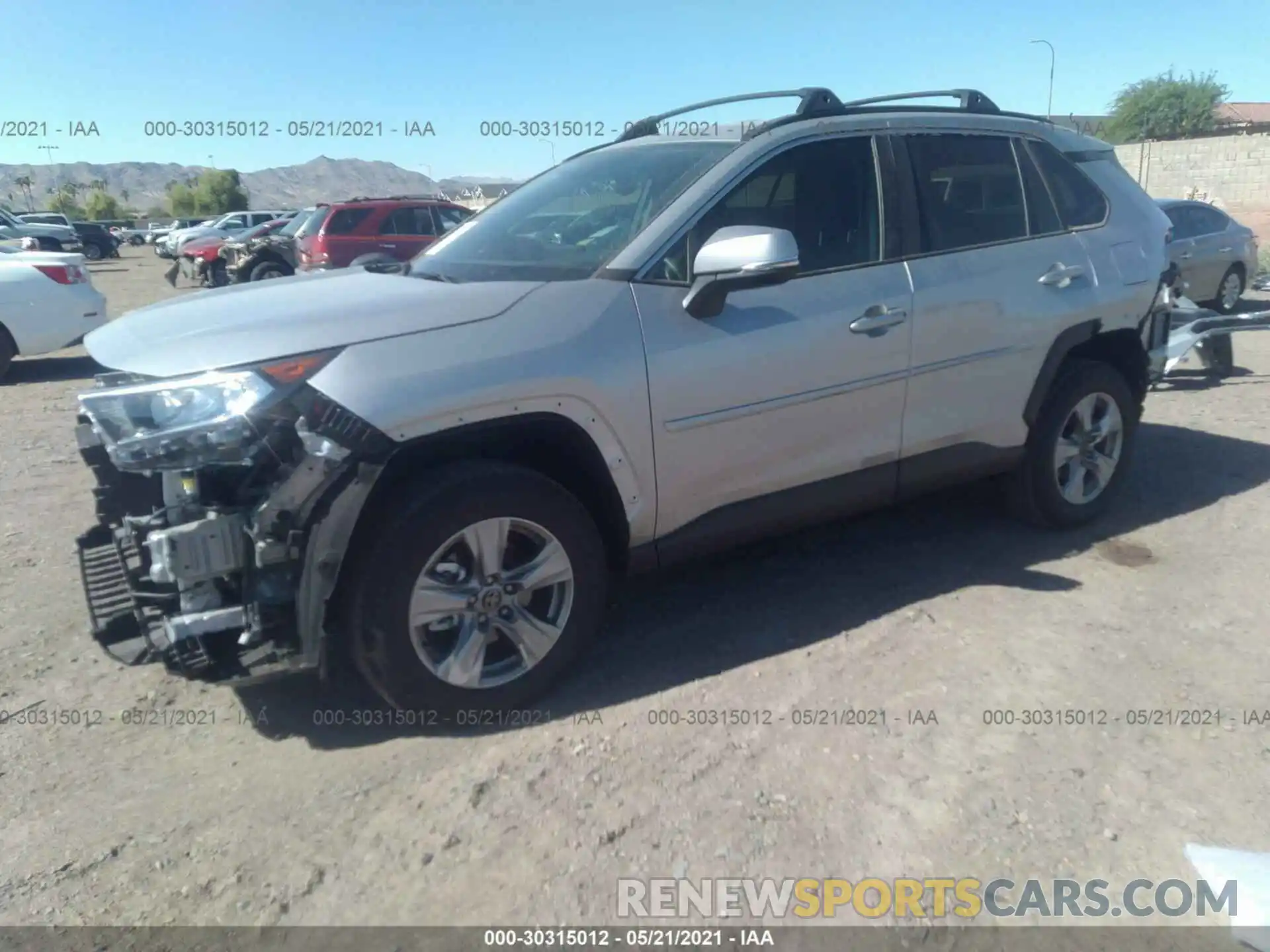 2 Photograph of a damaged car 2T3W1RFV0MC129700 TOYOTA RAV4 2021