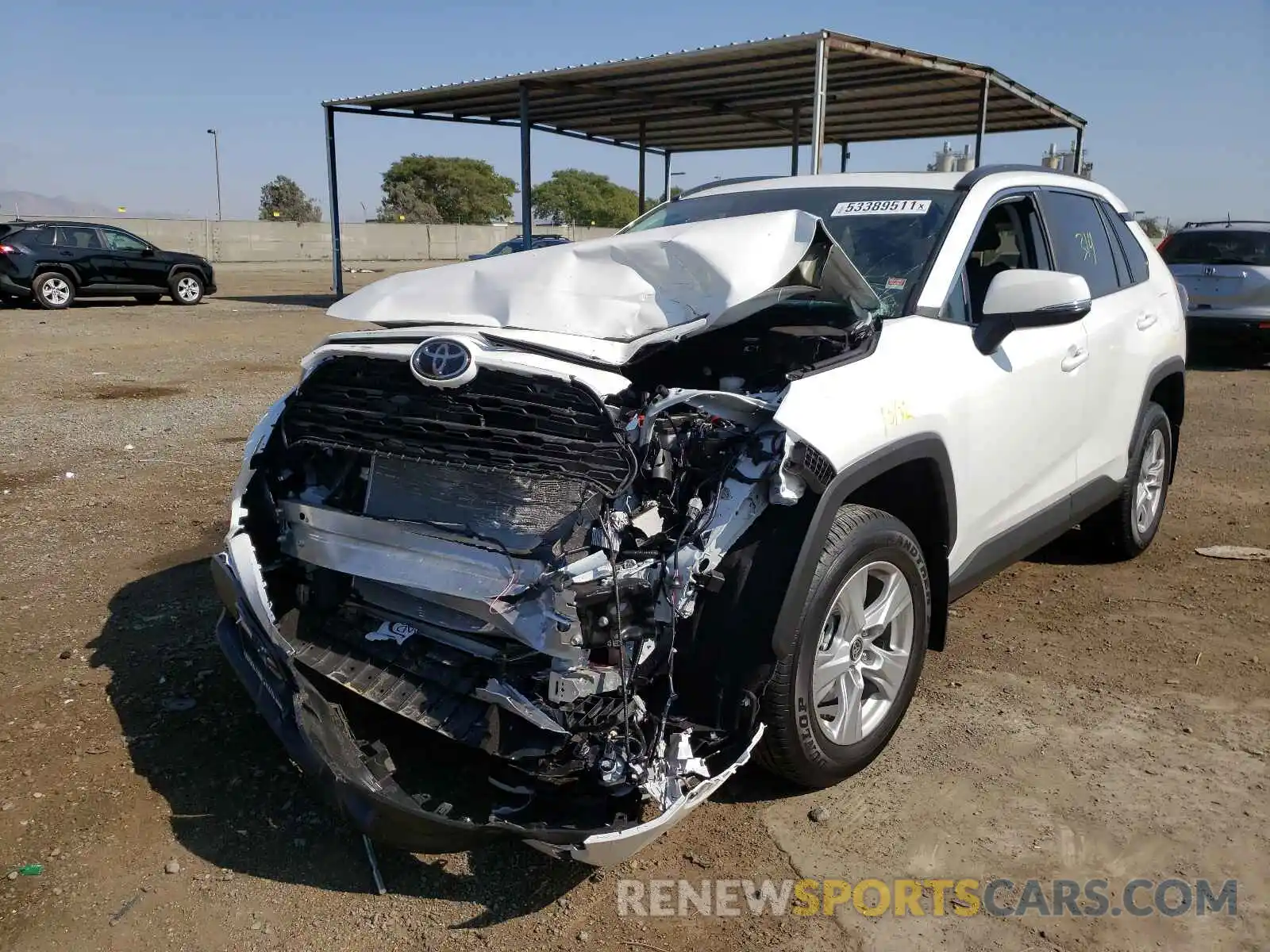 2 Photograph of a damaged car 2T3W1RFV0MC150966 TOYOTA RAV4 2021