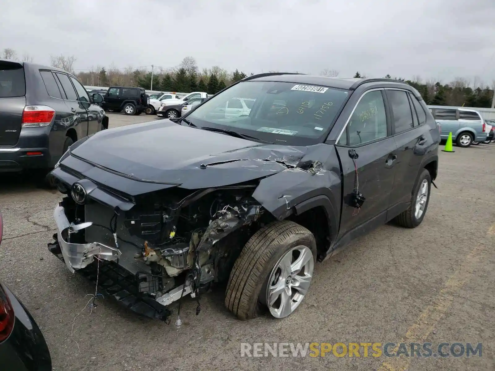 2 Photograph of a damaged car 2T3W1RFV0MW117156 TOYOTA RAV4 2021