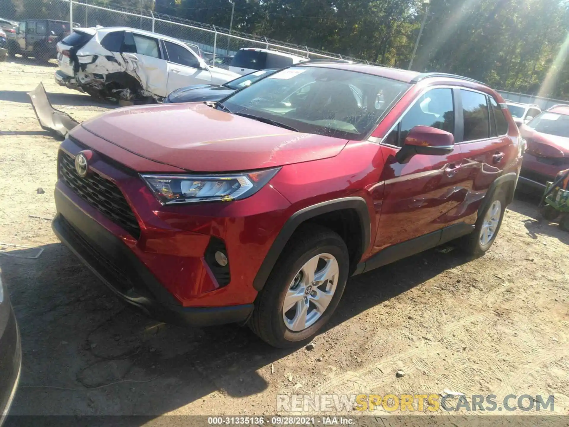 2 Photograph of a damaged car 2T3W1RFV0MW124463 TOYOTA RAV4 2021