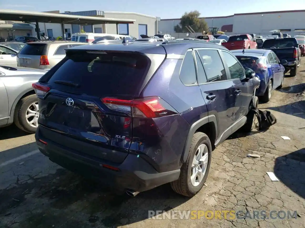 4 Фотография поврежденного автомобиля 2T3W1RFV0MW137293 TOYOTA RAV4 2021