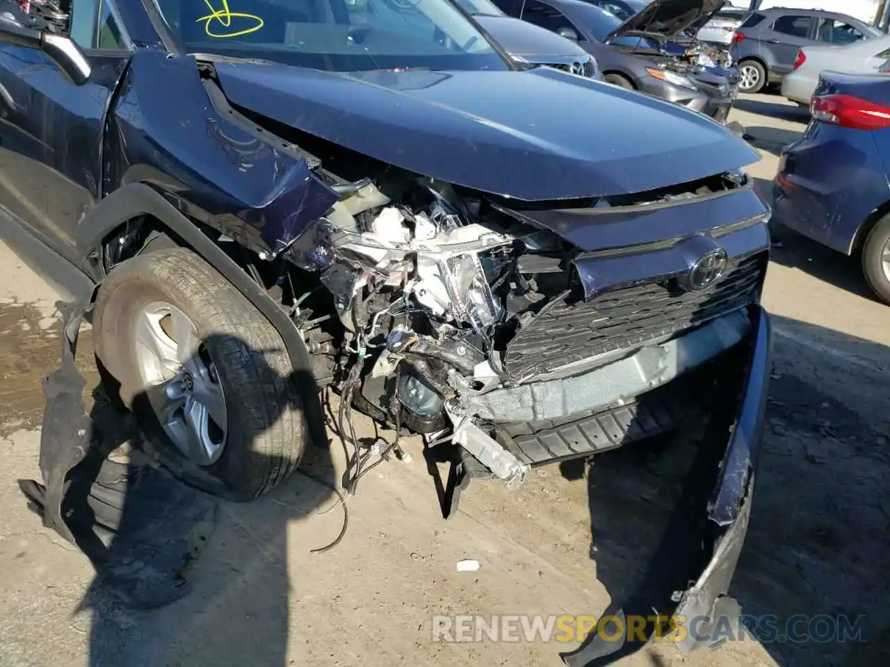 9 Photograph of a damaged car 2T3W1RFV0MW137293 TOYOTA RAV4 2021